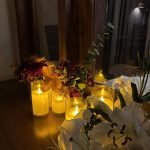 Candles on, list away