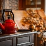 The kettle goes on first
