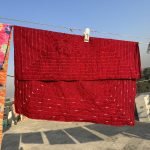 A quilt on the roof line